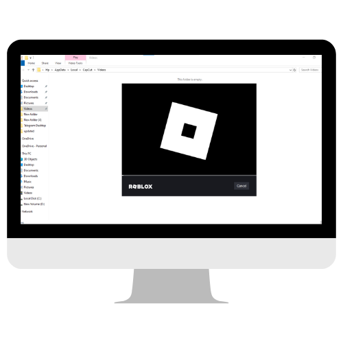 Image of Downloading Roblox for PC in their computer.