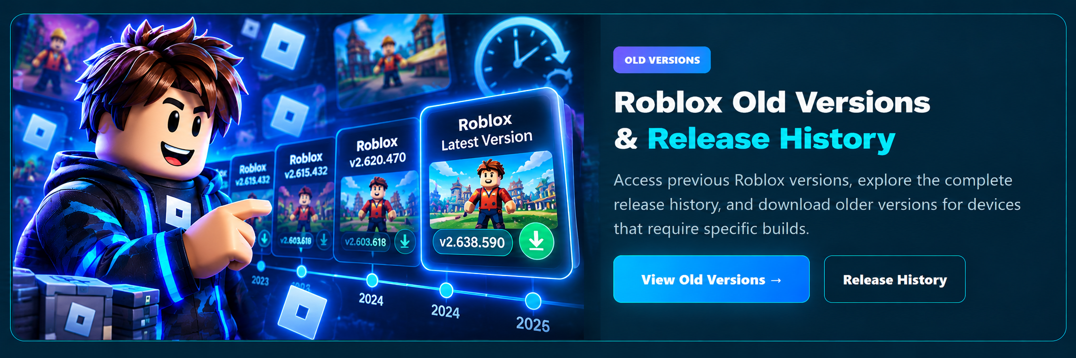 Roblox old versions and release history